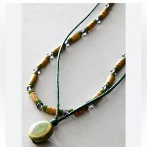 Free People Dora Layered Beaded Necklace NWT